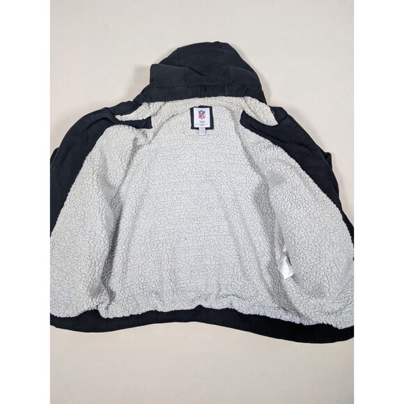 NFL Team Apparel Pittsburgh Steelers Hoodie Zip Up Jacket Women’s XL Sherpa - Picture 4 of 9